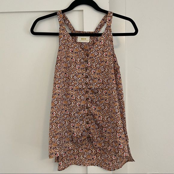 Anthropologie Tops - Maeve Terracotta Printed Silky Tank